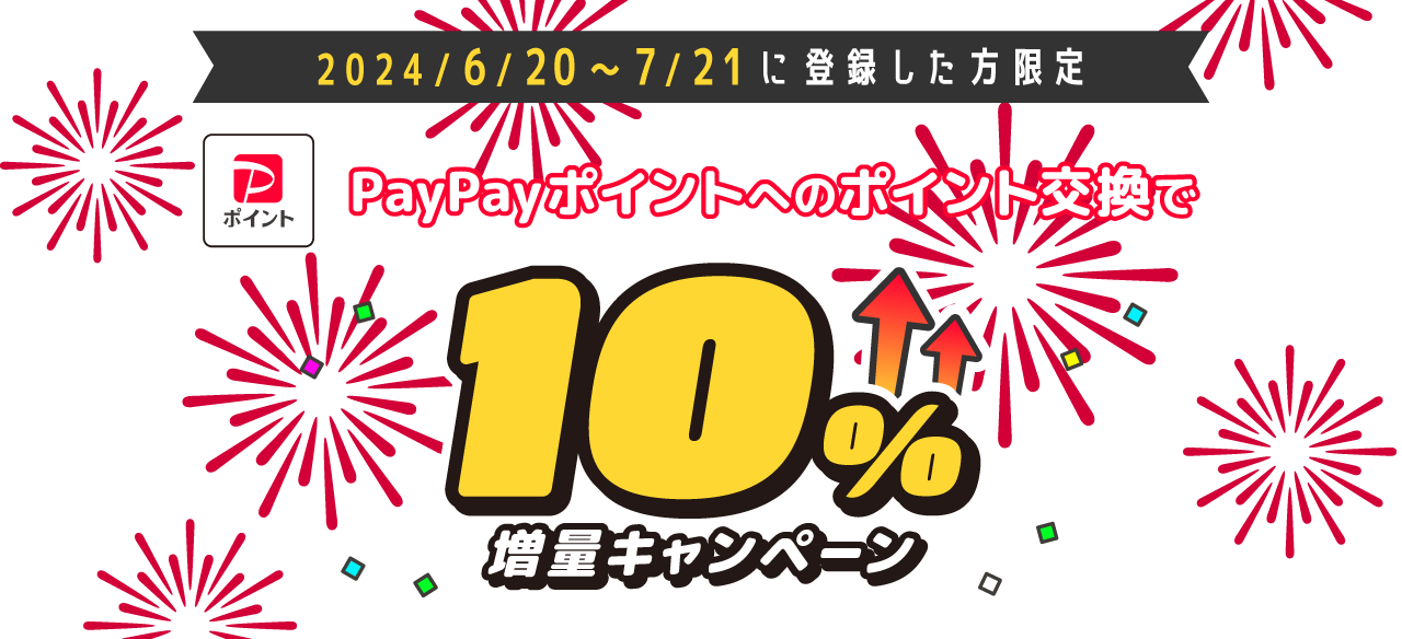 PayPayポイントへのポイント交換で最大10%増量キャンペーン